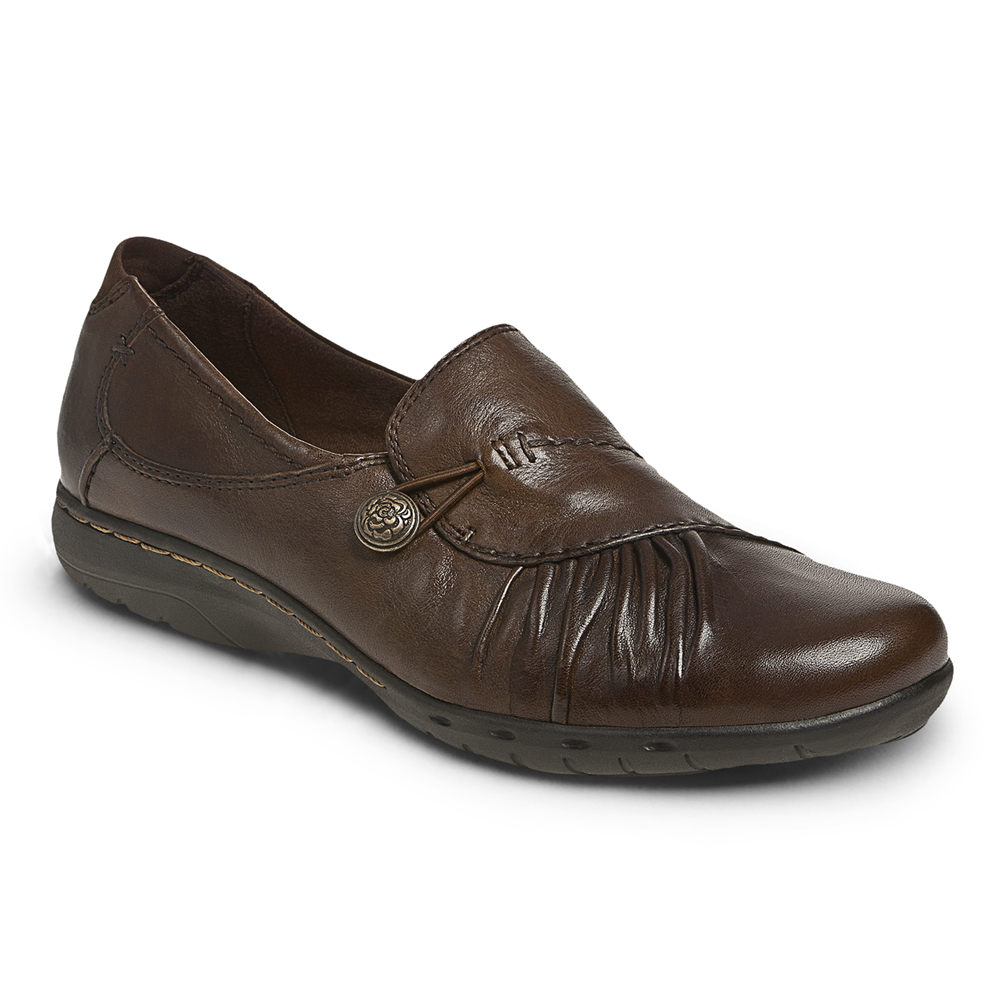 Rockport Slip-On For Womens Dark Brown - Cobb Hill Paulette - HF6783912